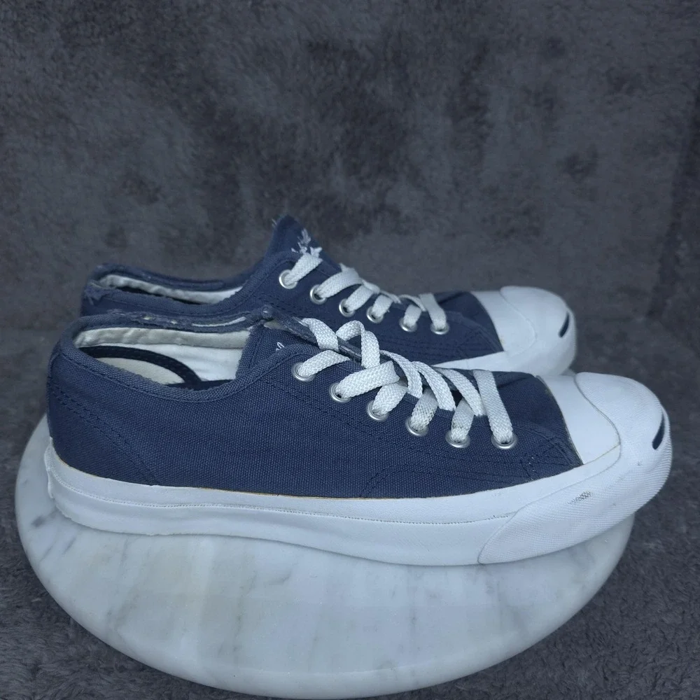 Converse Jack Purcell Shoes Mens Size 5.5 Blue Canvas Low Top Casual Sneakers